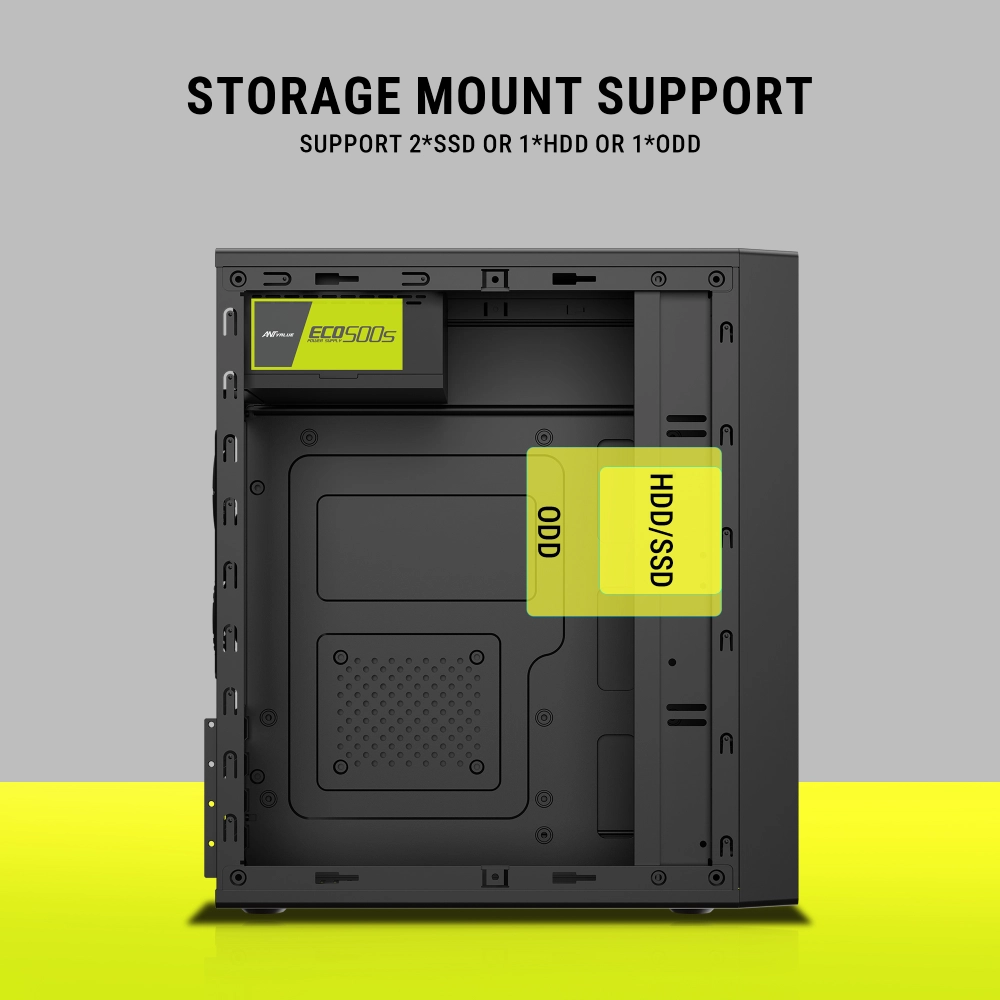 Ant Value Mid Tower Cabinet (M-ATX/M-ITX) VM7P with SMPS view 5